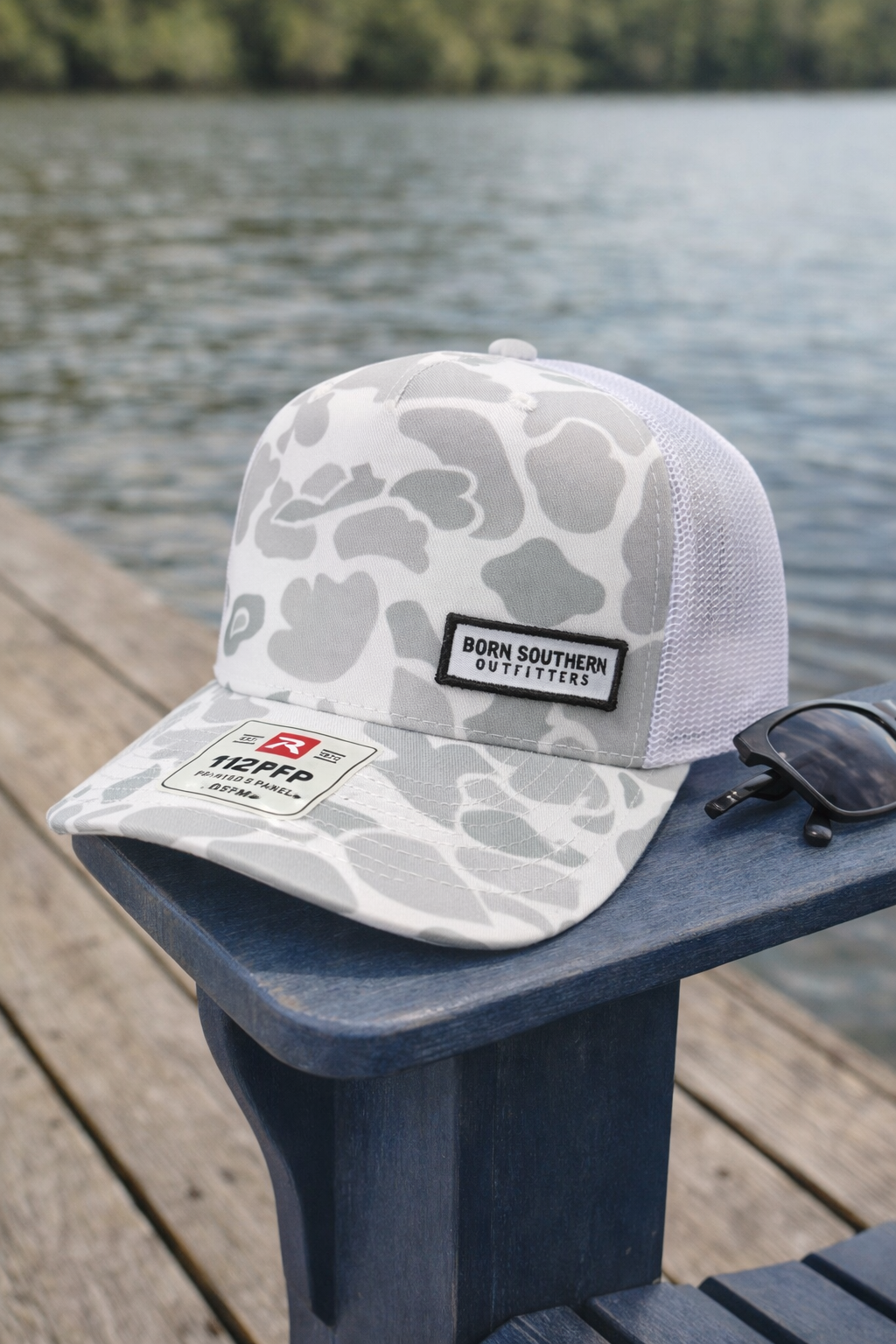 White camo hat