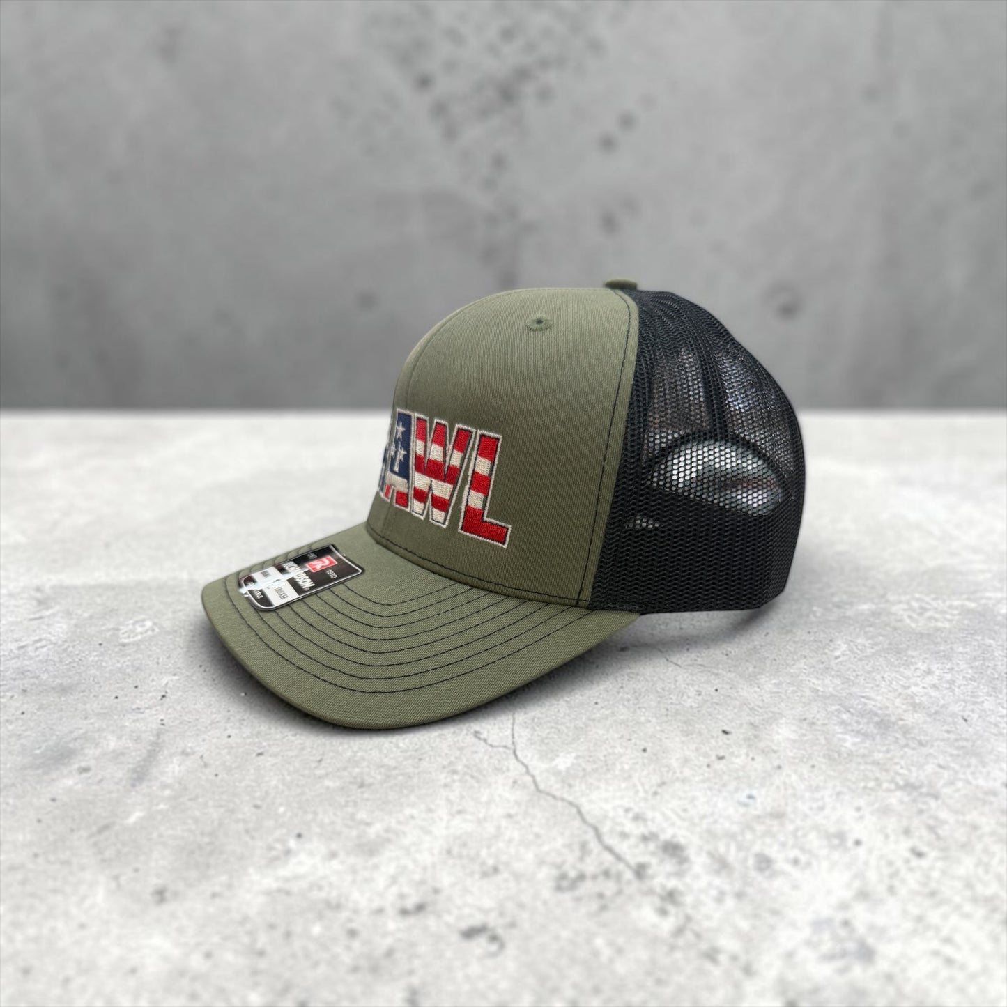American BRAWL army green hat