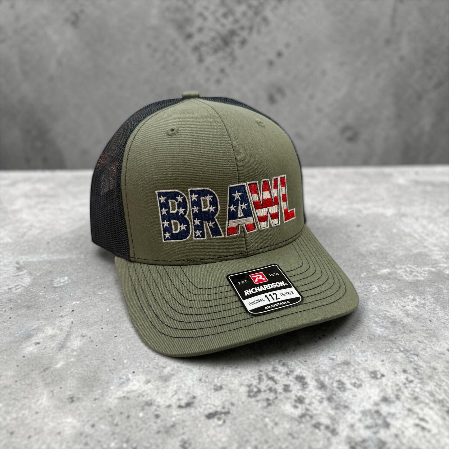 American BRAWL army green hat