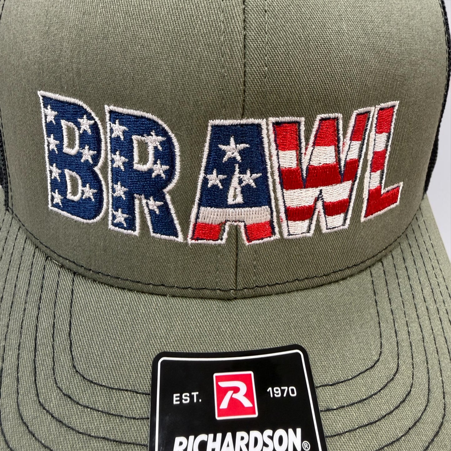 American BRAWL army green hat